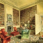 Alexandre Serebriakoff, The library at Ditchley Park.