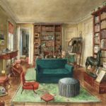Alexandre Serebriakov, Boris Kochno and Christian Bérard’s living room. (1946).