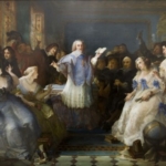 François Hippolythe Debon, Godeau fait une lecture au salon bleu (1863)
